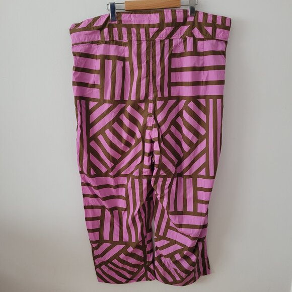 "Irregular Sleep Pattern" High-Waisted 100% Organic Cotton Pyjama Pants-Size 2XL - Picture 6 of 10